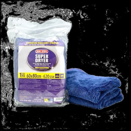 Super dryer panno in microfibra per asciugatura auto  anti alone MA-FRA cm 60 x 80 1