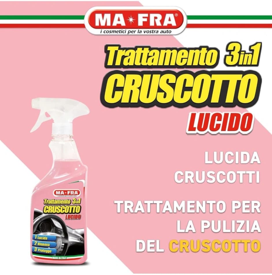 Trattamento cruscotto Auto MAFRA ml  500 3in 1 lucida rinnova protegge 2