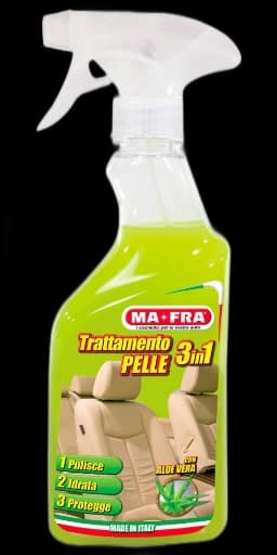 Trattamento per la pulizia e Cura della tappezzeria in PELLE dell'auto MAFRA 1